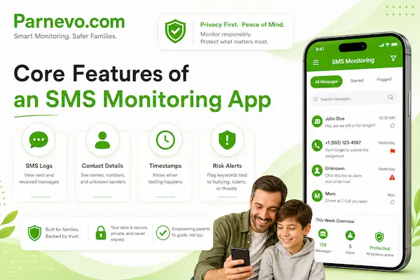 Core Features of an SMS Monitoring App
