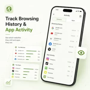 Track Browsing History & App Activity - Parental Control App